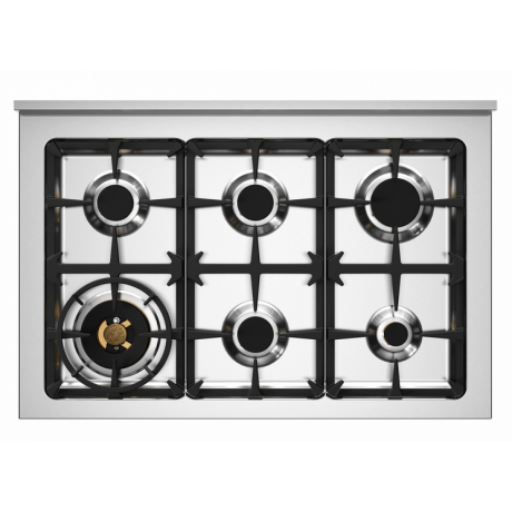 BERTAZZONI PRO9 6L 1E AR T Κουζίνα Ηλεκτρική με Εστίες Αερίου 90cm Πορτοκαλί